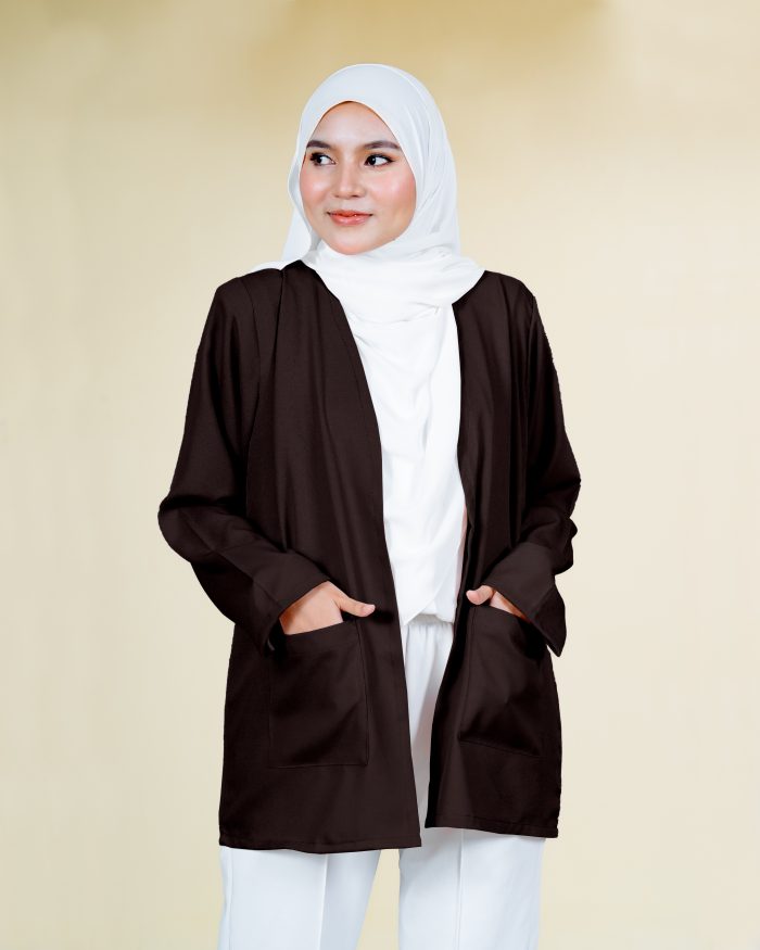 Cardigan Jihyo - Dark Chocolate - Image 3