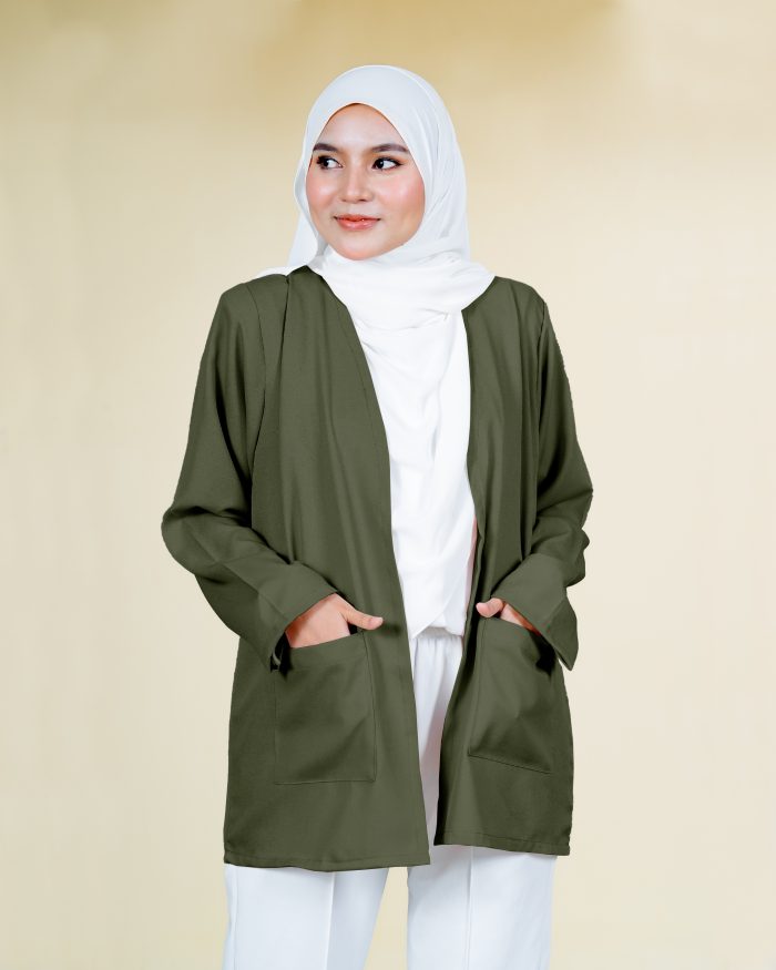 Cardigan Jihyo - Olive Green - Image 3