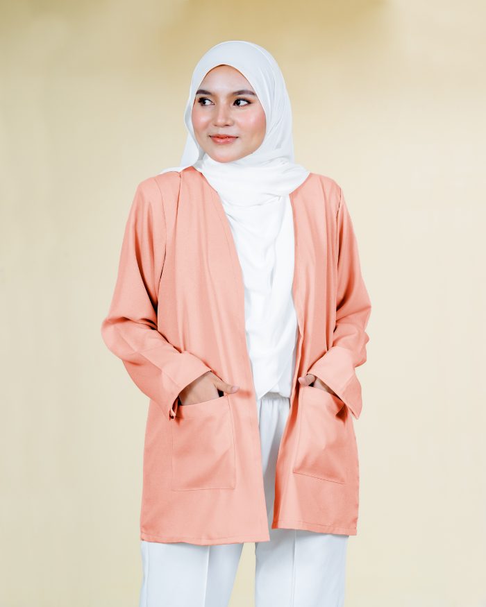 Cardigan Jihyo - Pastel Salmon - Image 3