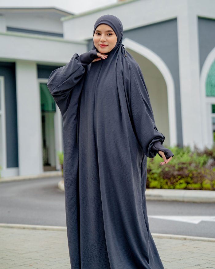 Telekung Illiyeen - Anchor Grey - Image 5