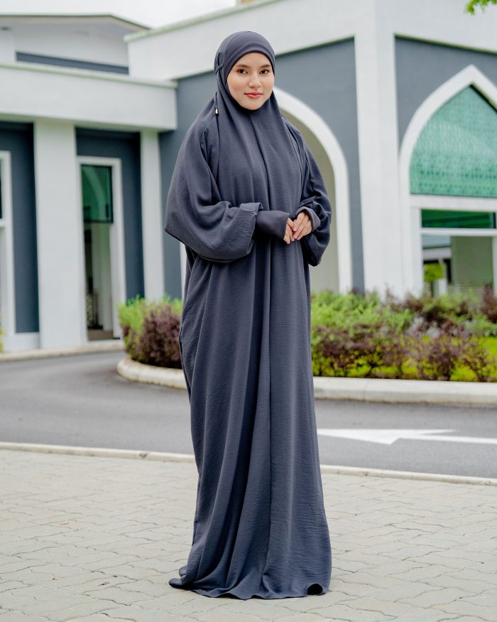 Telekung Illiyeen - Anchor Grey - Image 2