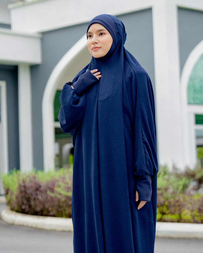 Telekung Illiyeen - Navy Blue - Image 5