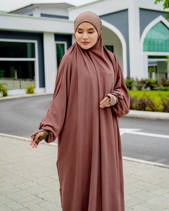 Telekung Illiyeen - Russet Brown - Image 3