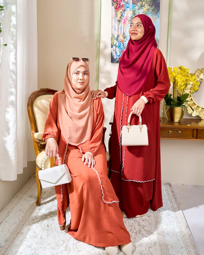 Abaya Sulam Shayla - Gold Ochre - Image 6