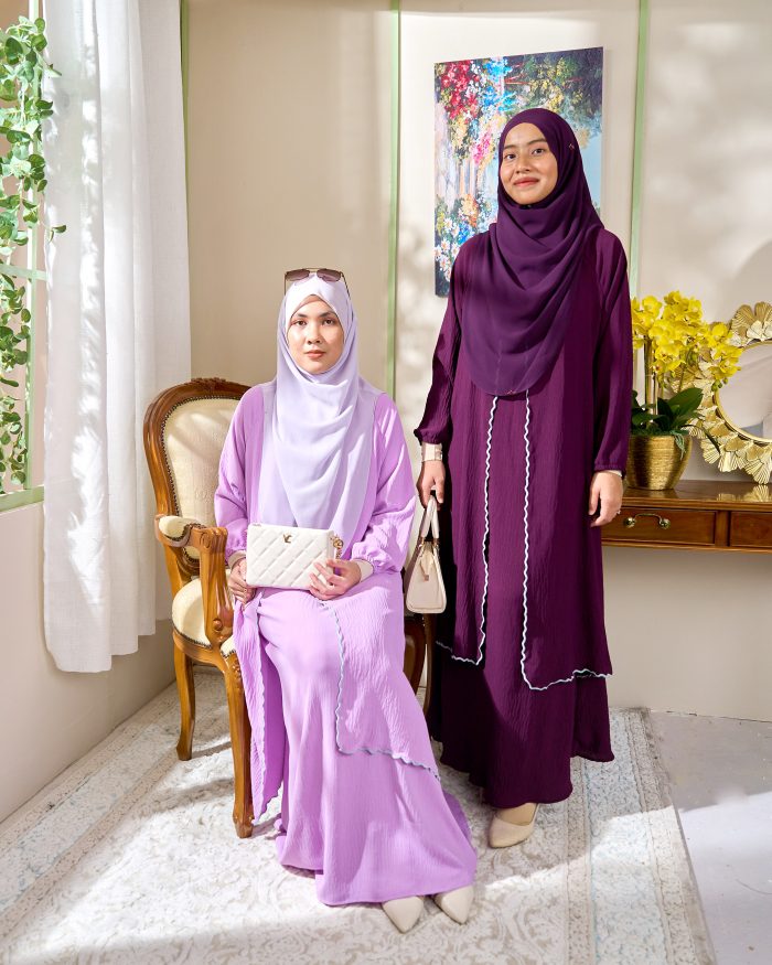 Abaya Sulam Shayla - Orchid Purple - Image 6