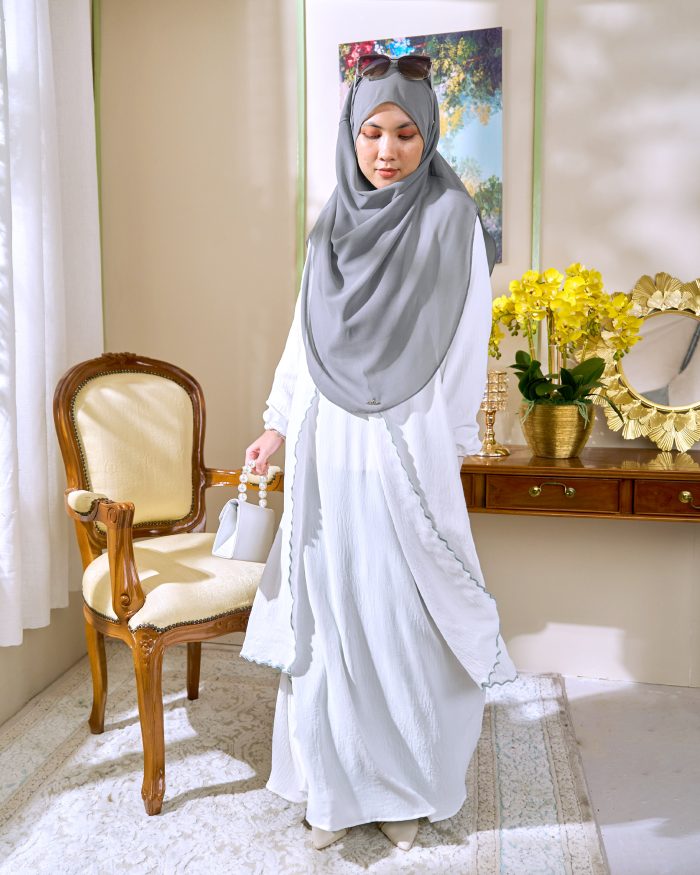 Abaya Sulam Shayla - Off White - Image 2