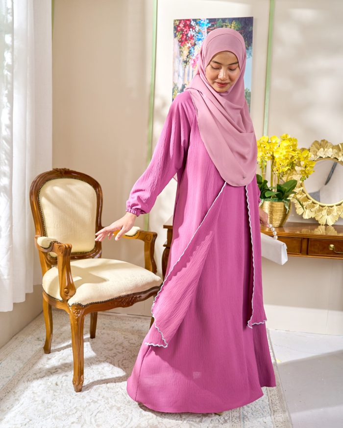 Abaya Sulam Shayla - Orchid Purple - Image 2