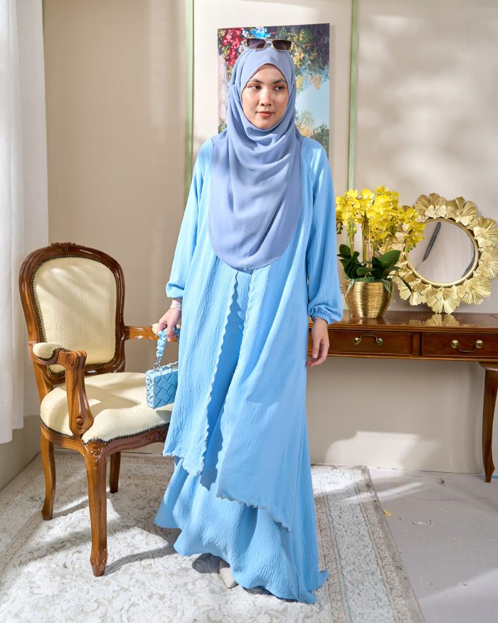 Abaya Sulam Shayla - Sky Blue