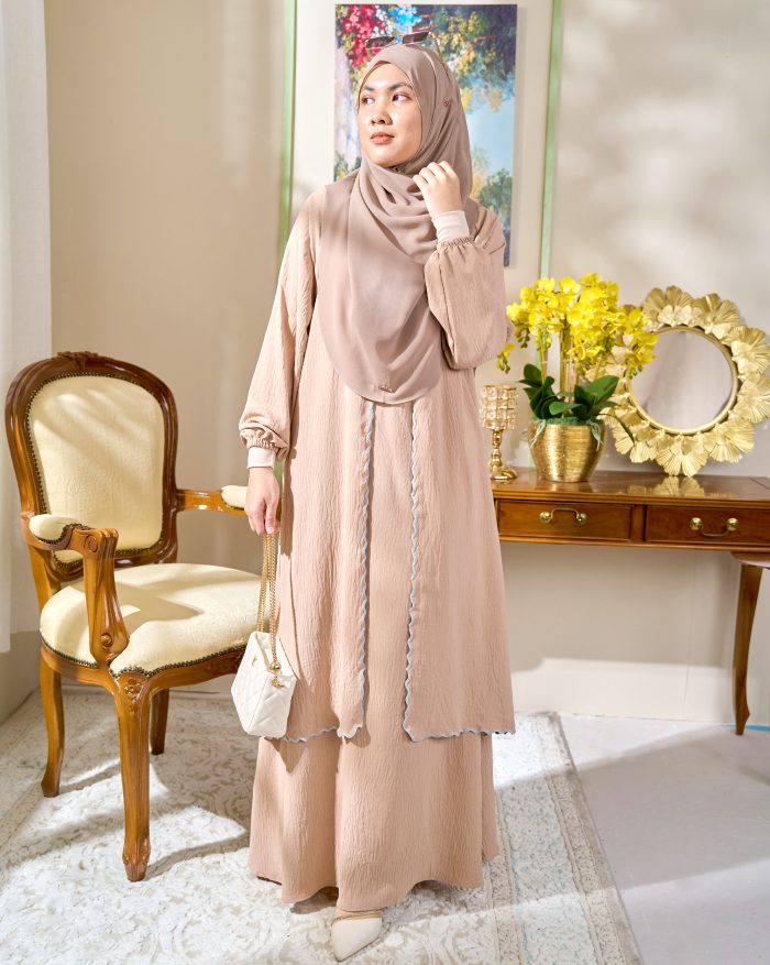 Abaya Sulam Shayla - Wheat Nude