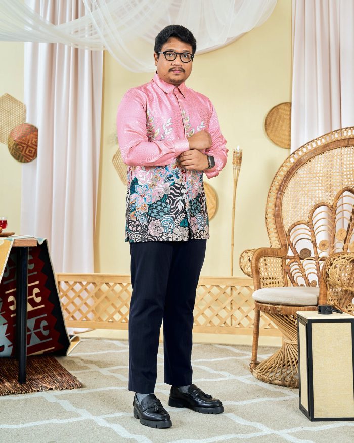 Baju Kemeja Batik Sultan 3.0 - Bayu Flamingo Peach