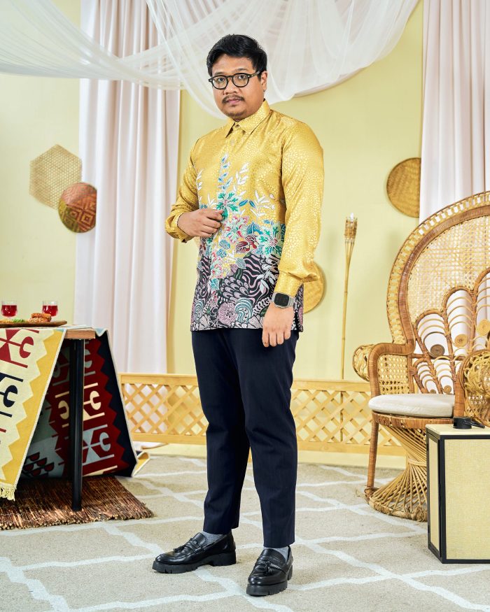 Baju Kemeja Batik Sultan 3.0 - Bayu Gold - Image 2