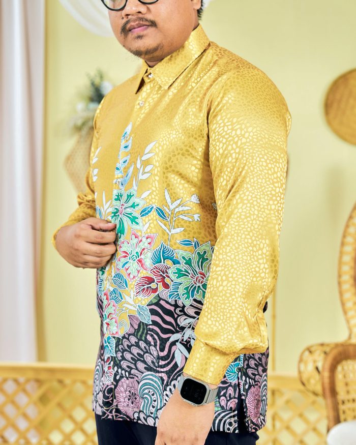 Baju Kemeja Batik Sultan 3.0 - Bayu Gold - Image 4