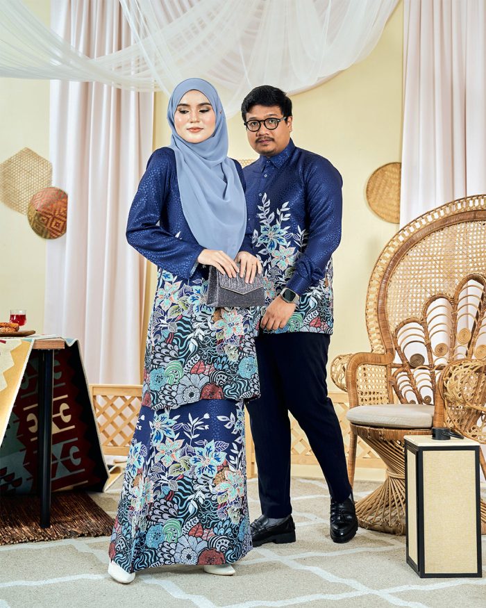 Baju Kemeja Batik Sultan 3.0 - Bayu Navy Blue - Image 6