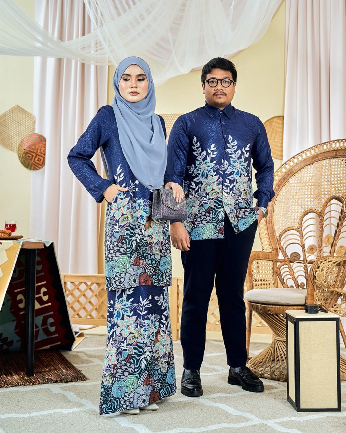 Baju Kemeja Batik Sultan 3.0 - Bayu Navy Blue - Image 5