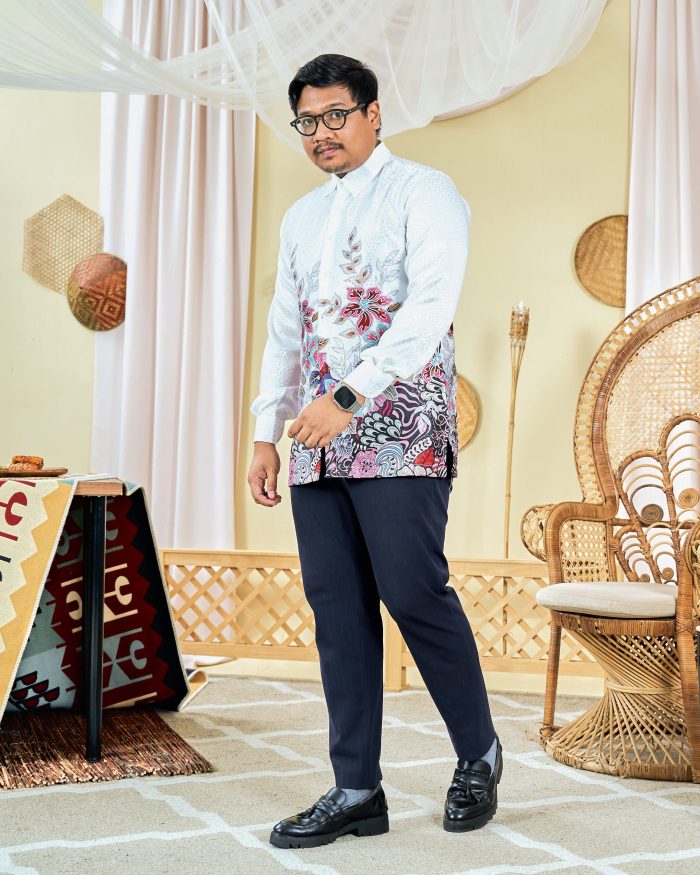 Baju Kemeja Batik Sultan 3.0 - Bayu Pearl White - Image 3