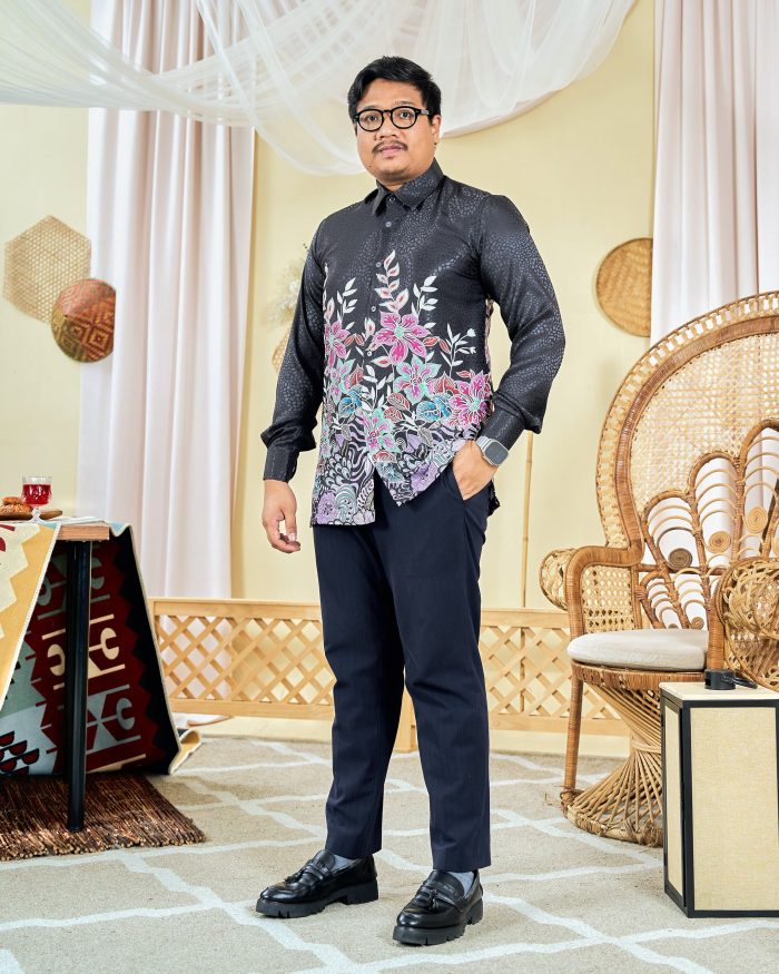 Baju Kemeja Batik Sultan 3.0 - Bayu Midnight Black