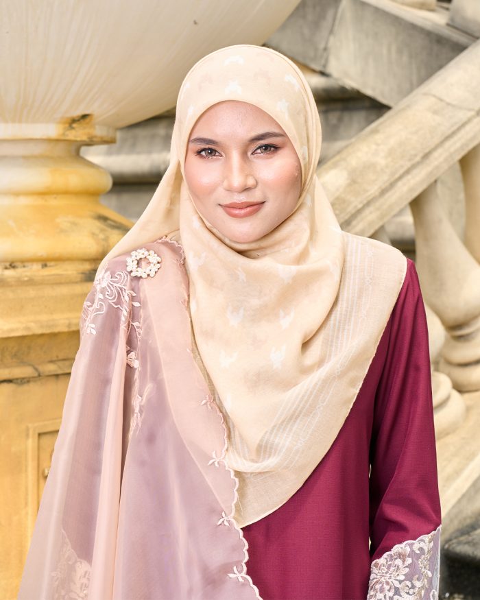 Valily Tudung Bawal Old Malaya - Nude - Image 2