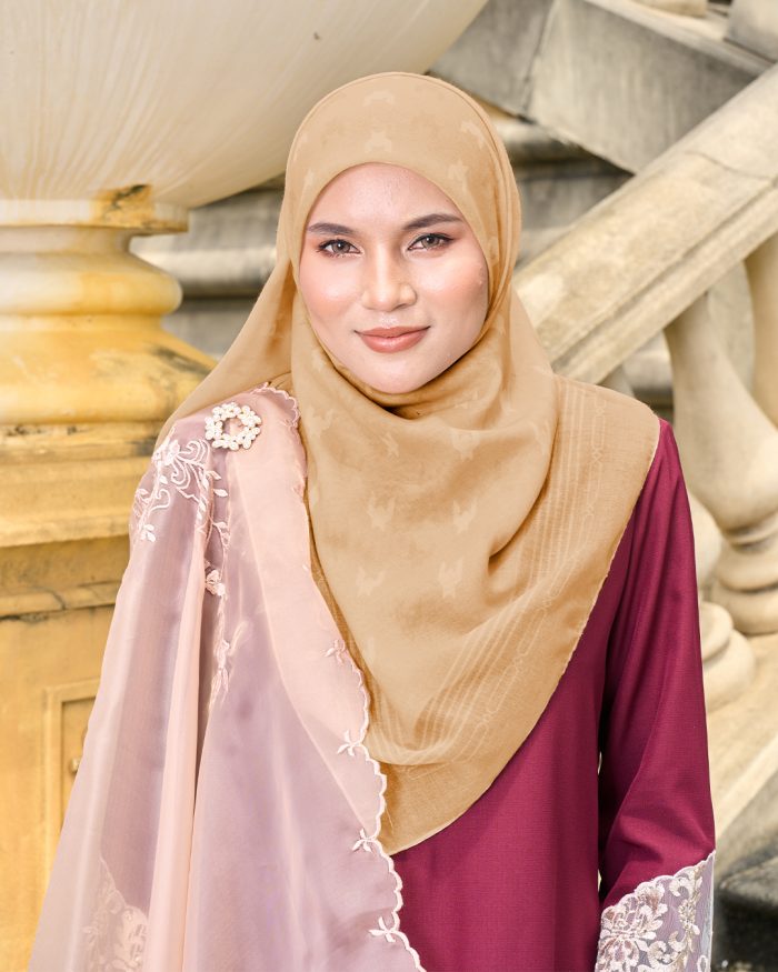 Valily Tudung Bawal Old Malaya - Sand